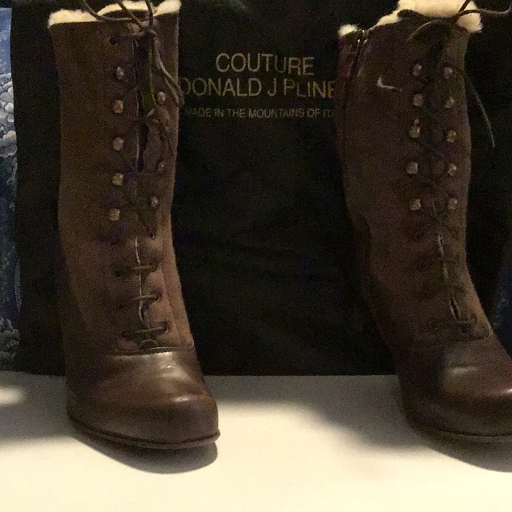 Donald Pliner Brown Leather